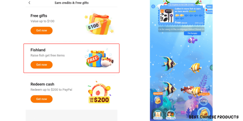 Play the Fishland Game to Receive Free Gifts on Temu 1024x512 1